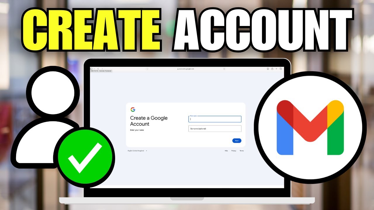 Как создать учетную запись Gmail на ноутбуке/ПК