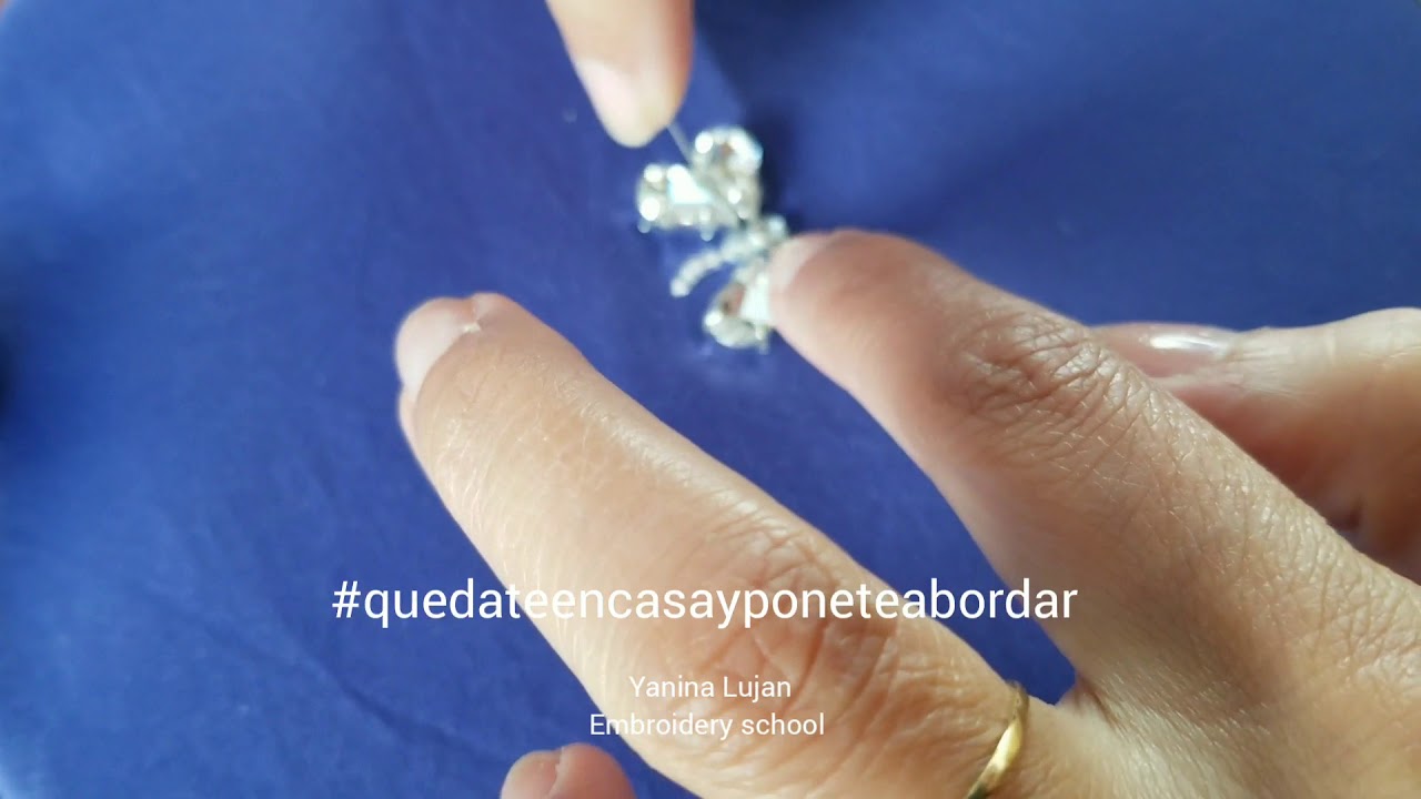TUTORIAL 12 - Bordado en pedreria de libélulas.