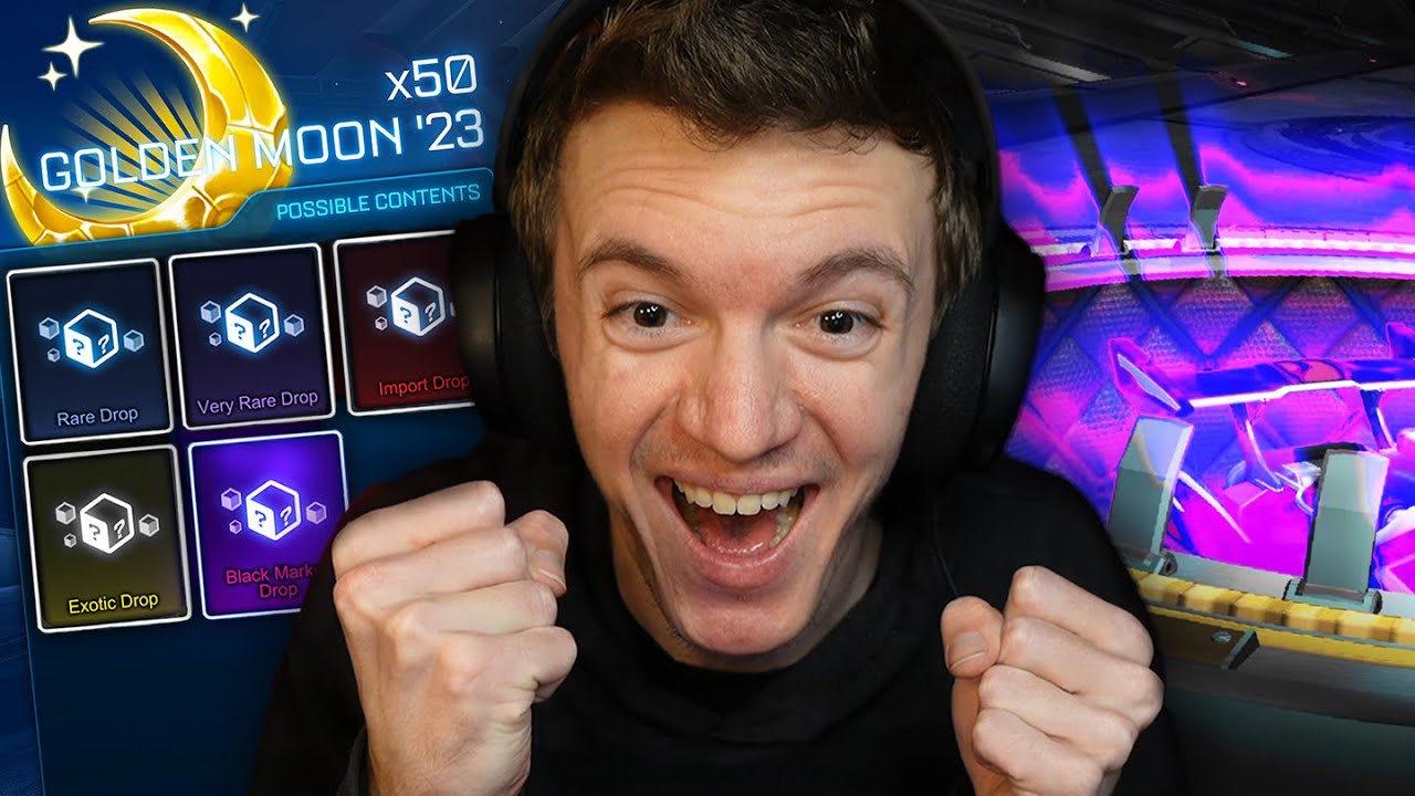 *INSANE ENDING* GOLDEN MOON &lsquo;23 ROCKET LEAGUE CRATE OPENING!