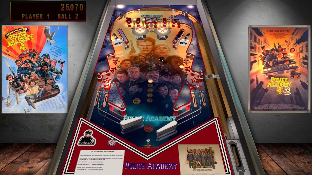 Police Academy Pinball (WIP) VPX