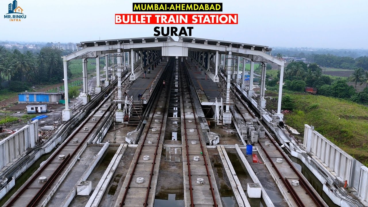 Surat Bullet Train Station Update July 2025 | Gujarat  