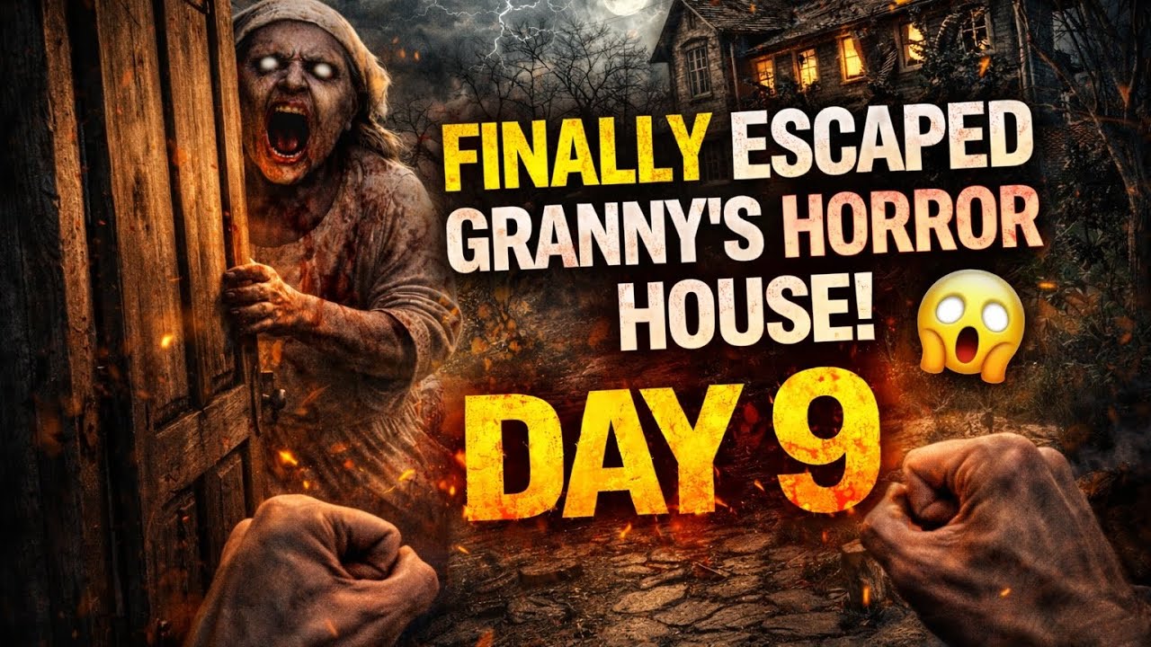 I SURVIVED & ESCAPED Granny’s House! 😈🔥 | Granny 2 (Day 9) #grannygame #viral