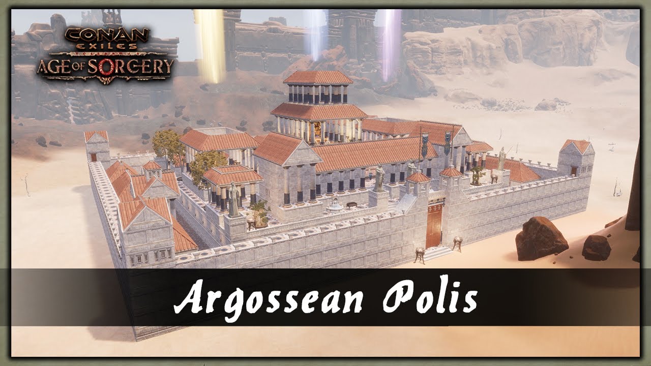 HOW TO BUILD A ARGOSSEAN POLIS [SPEED BUILD] - CONAN EXILES