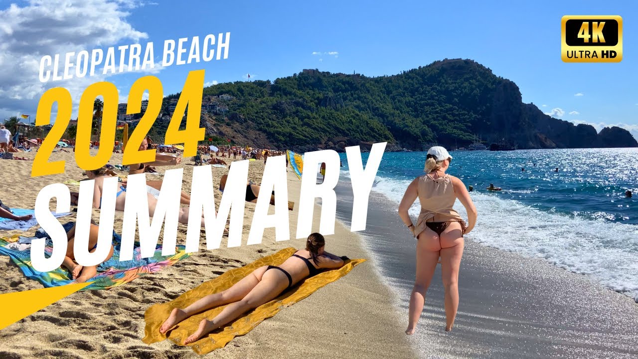 Alanya Cleopatra Damlataş Beach spent 2024 like this | The best beach in Turkey | Walking Tour