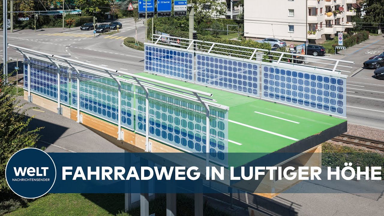 PILOTPROJEKT IN STUTTGART: Beheizte Fahrradautobahn über dem Straßenverkehr