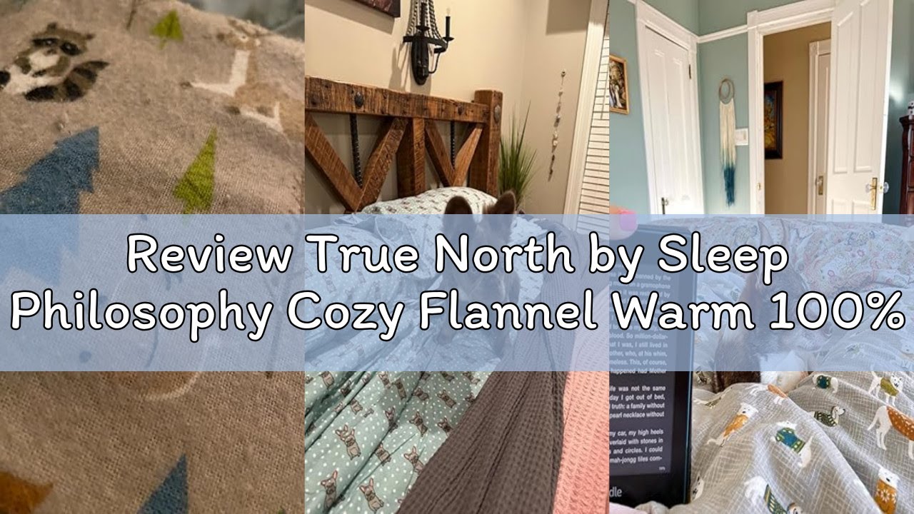 Review True North by Sleep Philosophy Cozy Flannel Warm 100% Cotton Sheet - Novelty Print Animals St