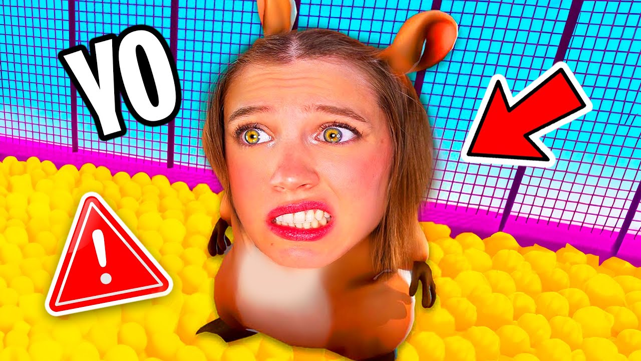 SOY UN HAMSTER DURANTE 24 HORAS 🐹 (Simulador de vida real en Hamster Maze)
