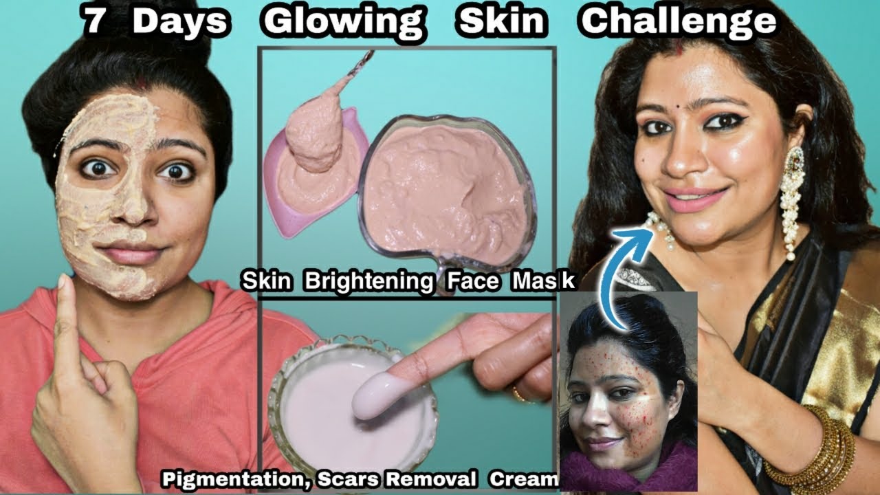 7 Days  Glowing Skin Challenge, Remove Pigmentation, Scars, Dark Circle, Acne, Pimples Natural