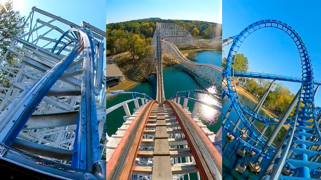 Все американские горки в Six Flags Over Georgia и другие аттракционы, на которых мы прокатились! ...