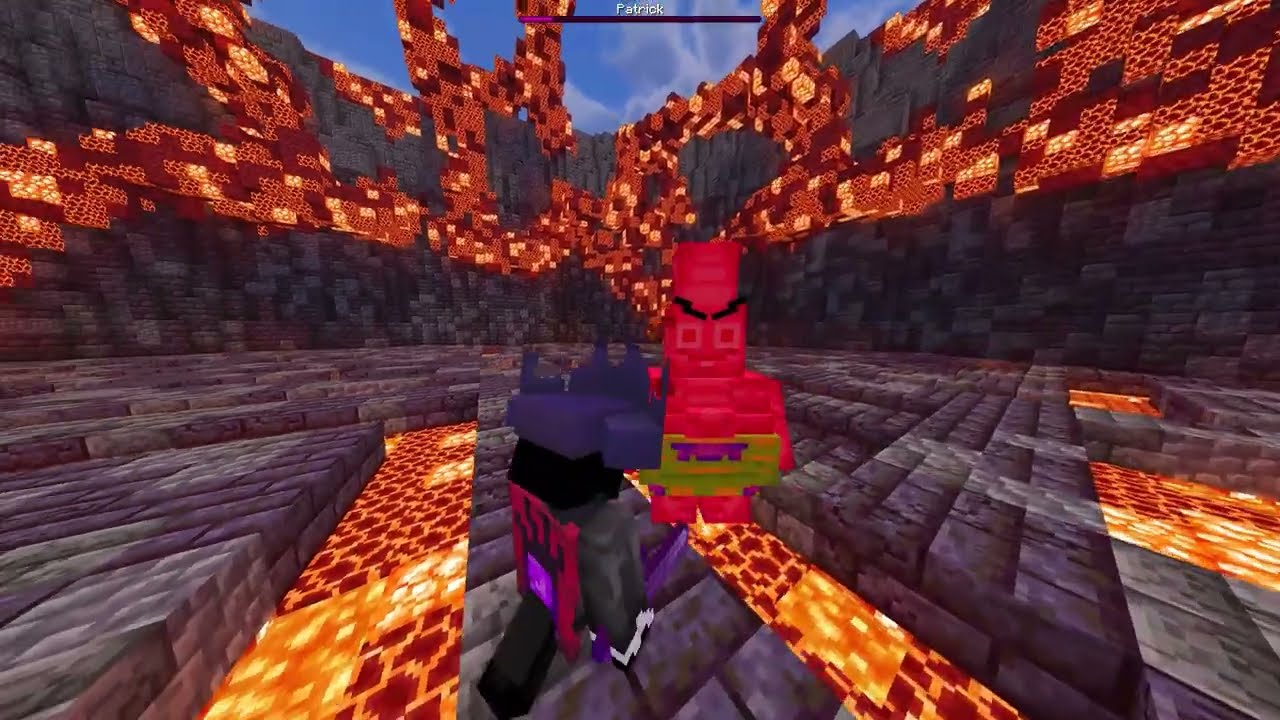 I Fight With Evil Patrick in Minecraft! [MythicMobs] [ModelEngine]