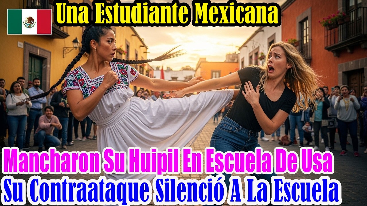 Estudiante mexicana ve su huipil manchado en escuela de EE.UU. su contraataque deja todo en silencio