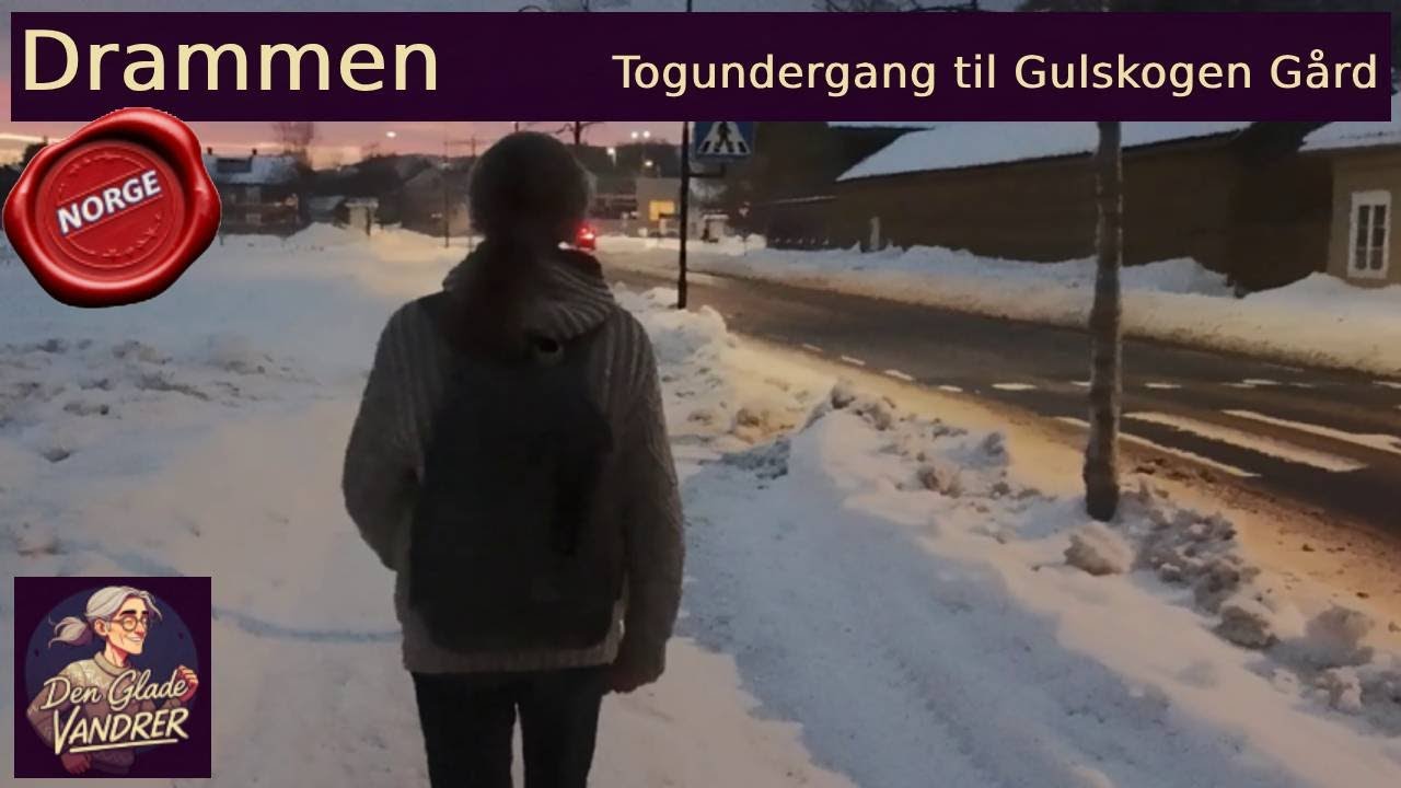 🚶&zwj;♂️Den Glade Vandrer: 5 minutter i Drammen - Turvei til GulskogenG&aring;rd - Ons.15.01.2025 (m/ Dji NEO)