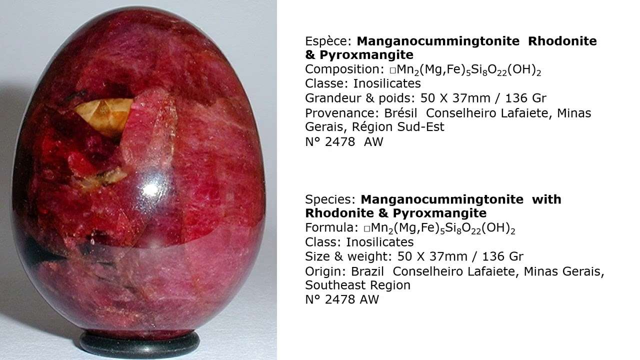 Classe 9d: INOSILICATES; Bobeggs, Robert Gari&eacute;py