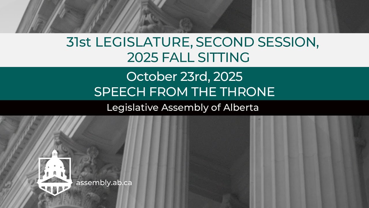 Speech from the Throne - October 23rd, 2025