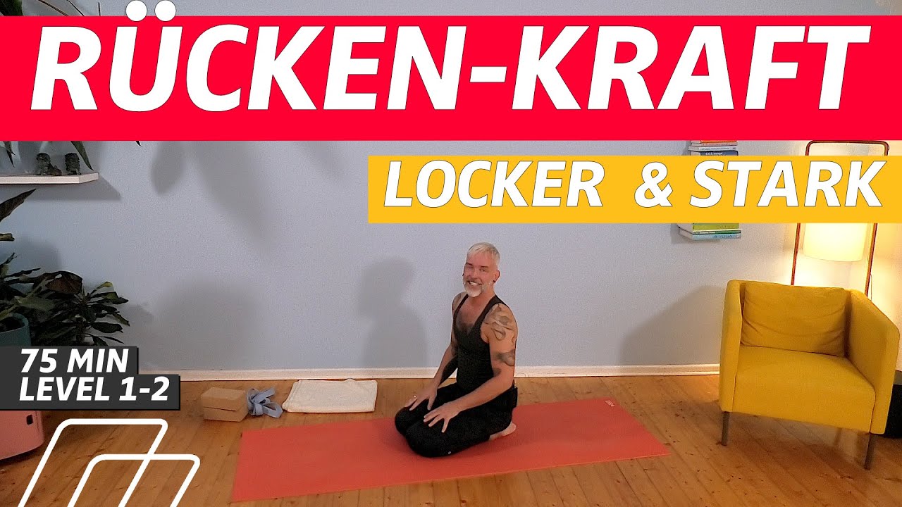 ⏰ 75:00 Minuten | Dynamischer Yoga-Flow für unteren Rücken & Hüften | Level 1-2