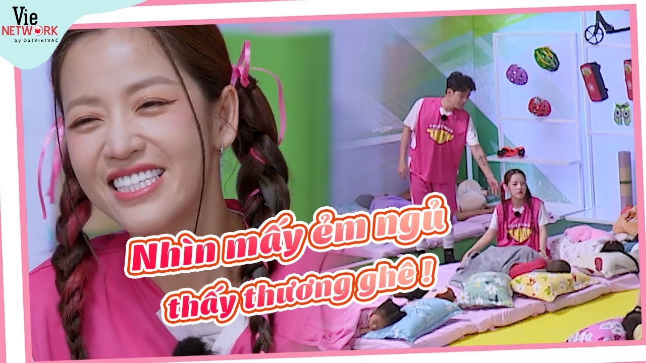 Puka và Gin Tuấn Kiệt thay nhau chăm sóc giấc ngủ các con | CHIẾN BINH TÍ HON