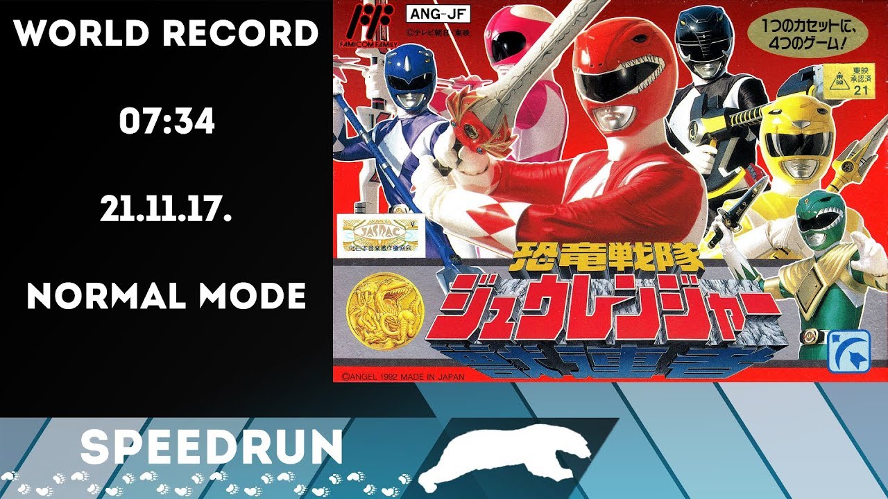 [Former World Record] Kyoryo Sentai ZyuRanger [Normal Mode] (7:34) [21.11.17.]