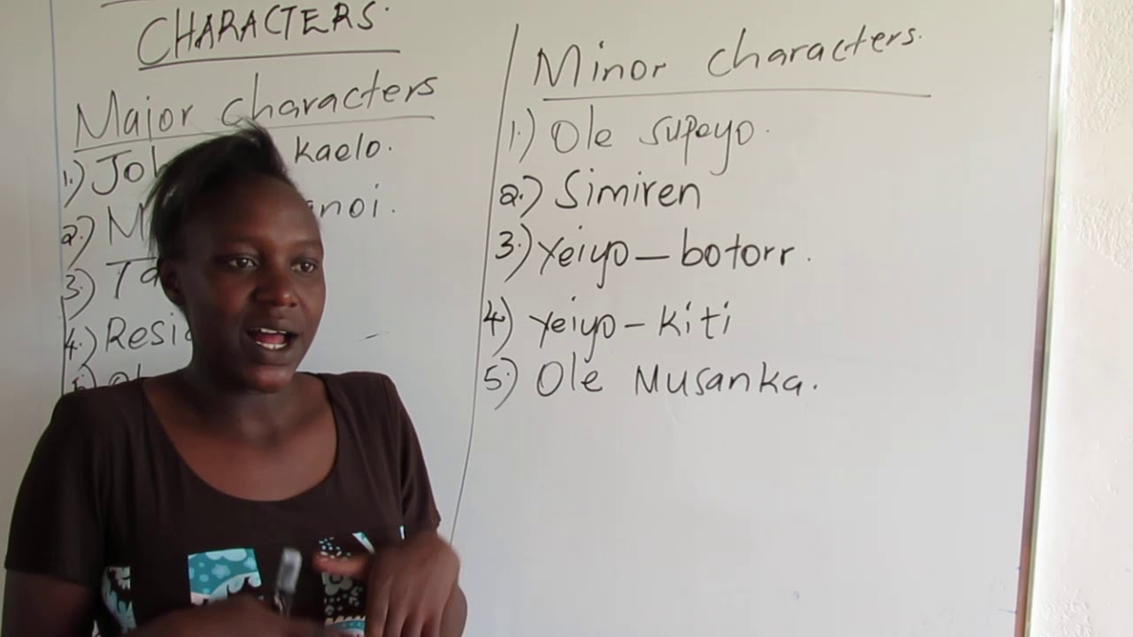 BLOSSOMS OF THE SAVANNAH Characters