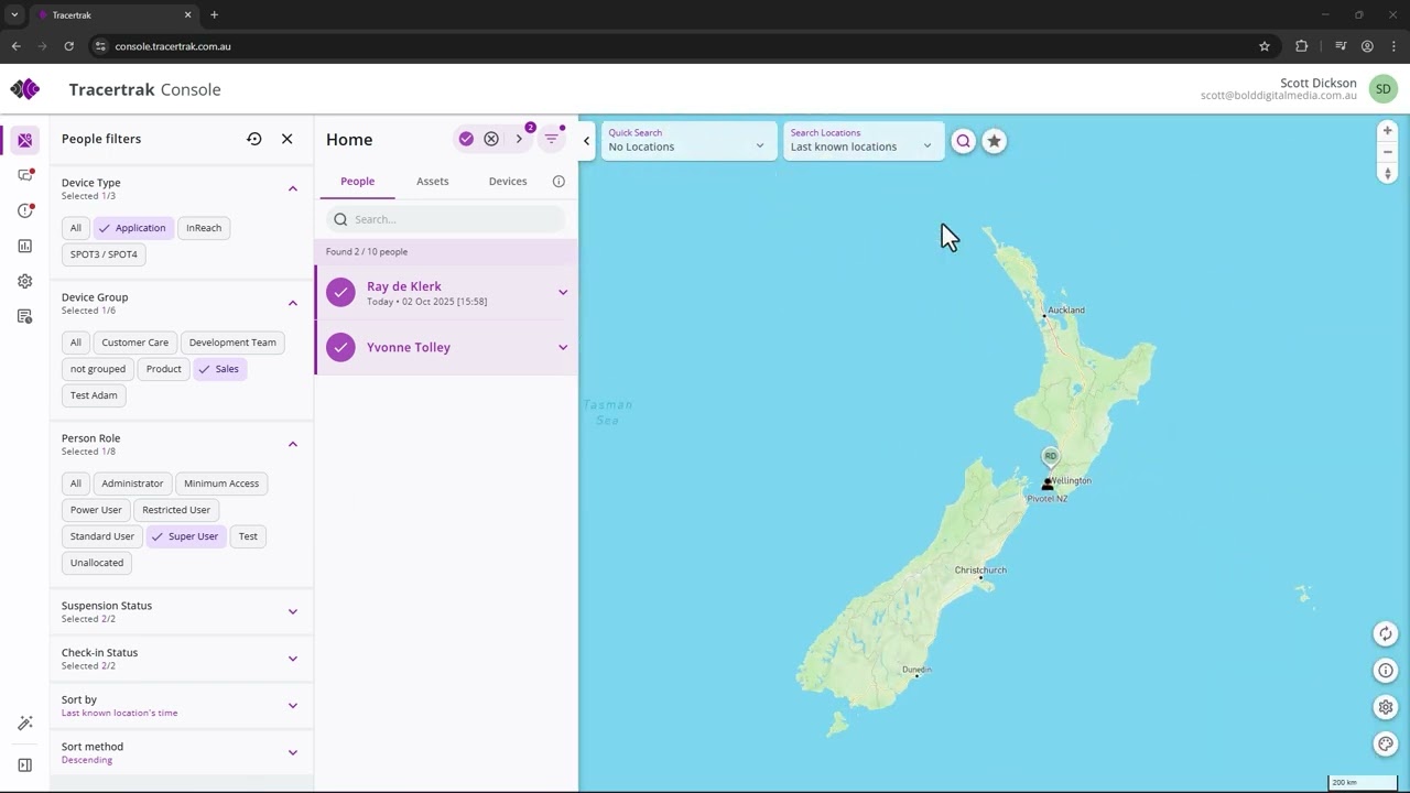 Tracertrak by Pivotel | 1. Home Screen & Map Page | Support Video