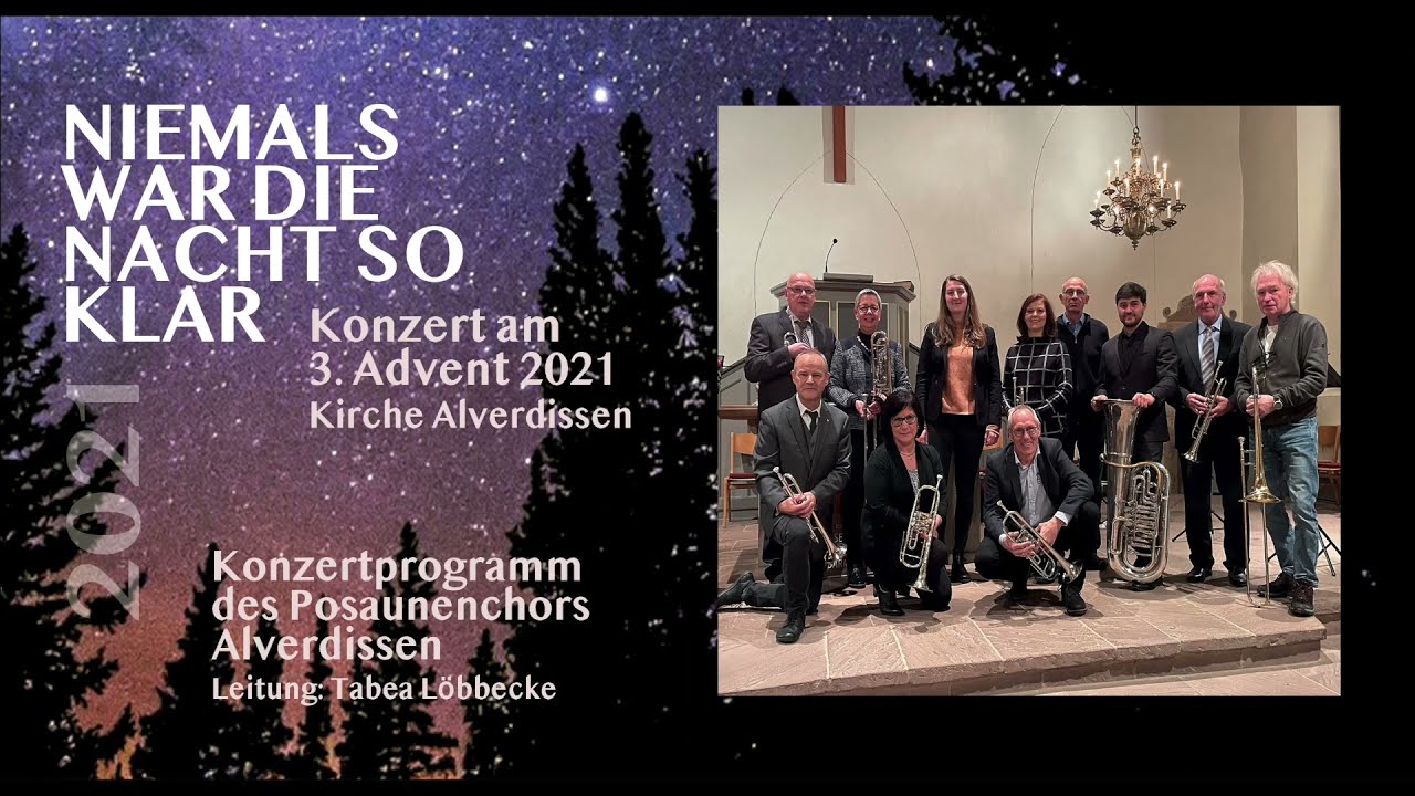 Niemals war die nacht so klar – Konzert Posaunen-Chor Alverdissen Dezember 2021