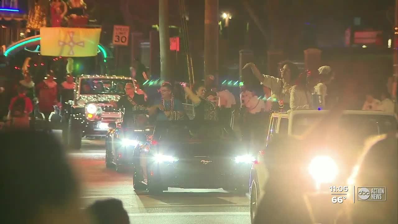 Floats light up Ybor City for 2025 Knight Parade
