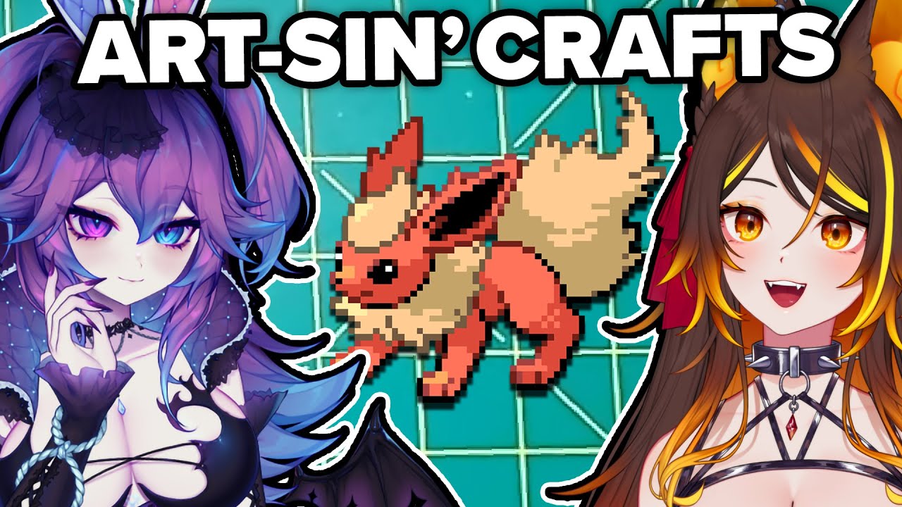 Making Pokemon Pixel Bead Art with @CottontailVA ! | Art-Sin' Crafts
