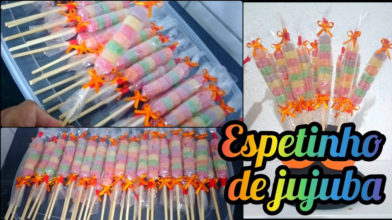 Preparativos para festa do Marley/Espetinho de jujuba para festa/Tema mundo Bita
