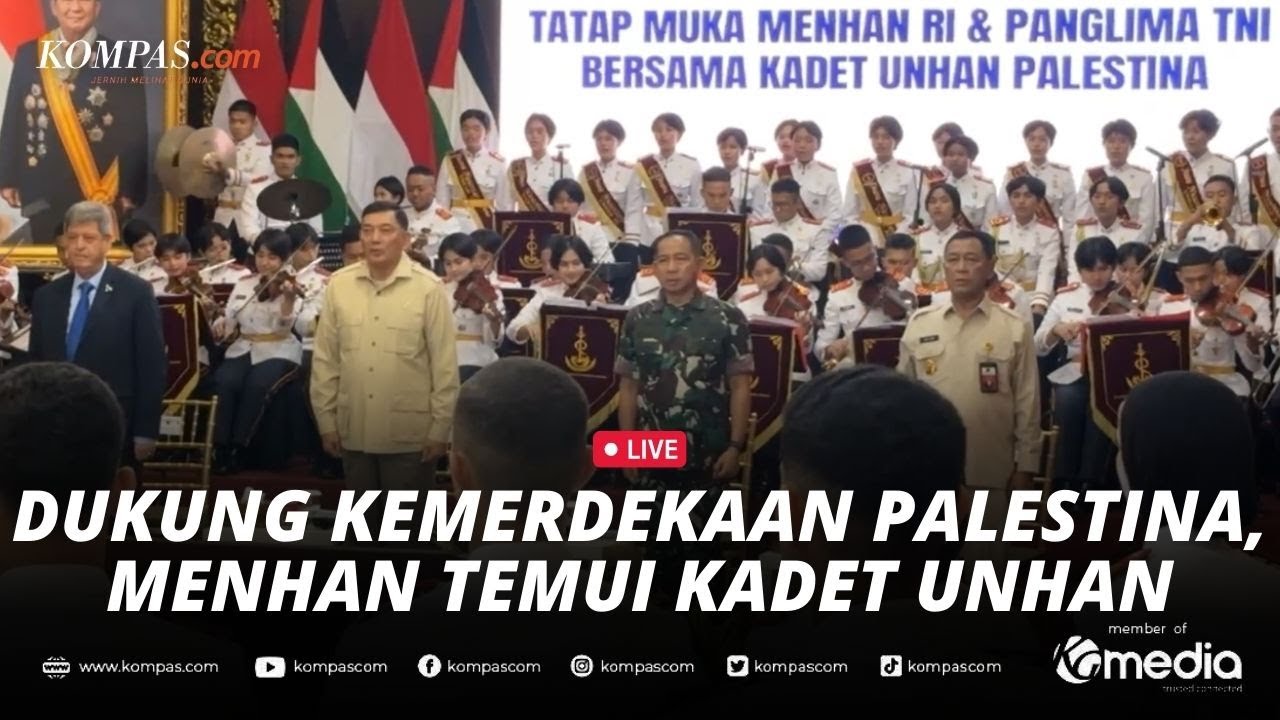 🔴LIVE - Menhan Sjafrie Temui Kadet Palestina di Unhan, Sampaikan Dukungan Penuh dari Indonesia