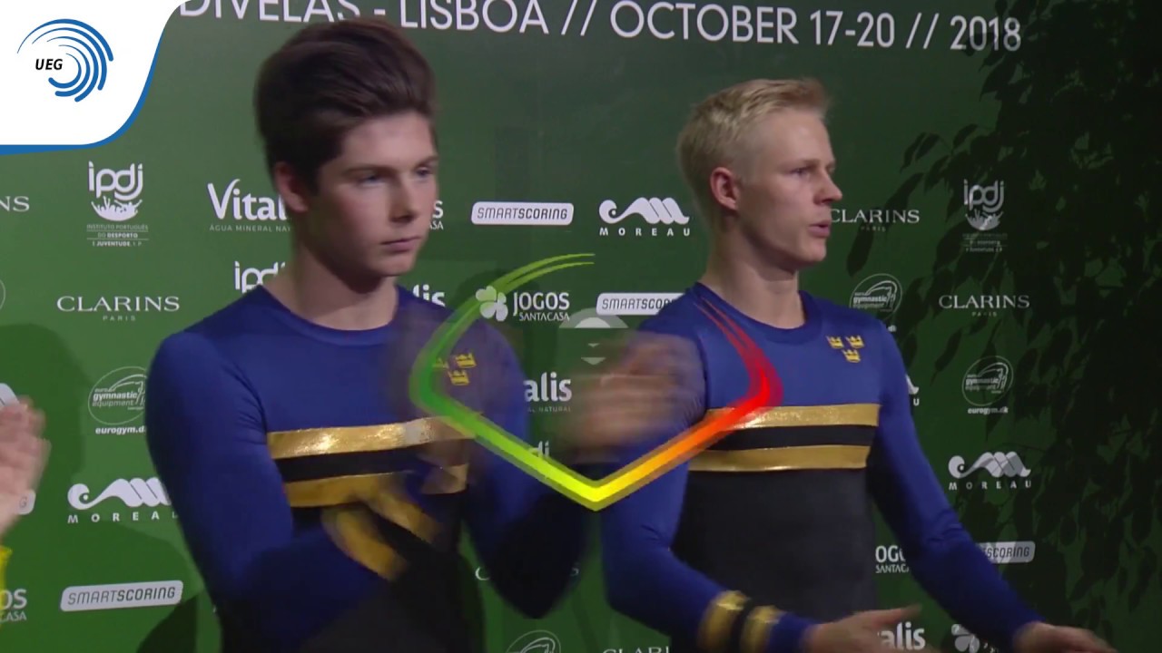 Sweden - 2018 TeamGym European silver medallists, senior men's team