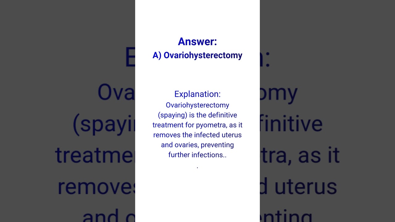 VET KNOWLEDGE QUIZ- GYNECOLOGY
