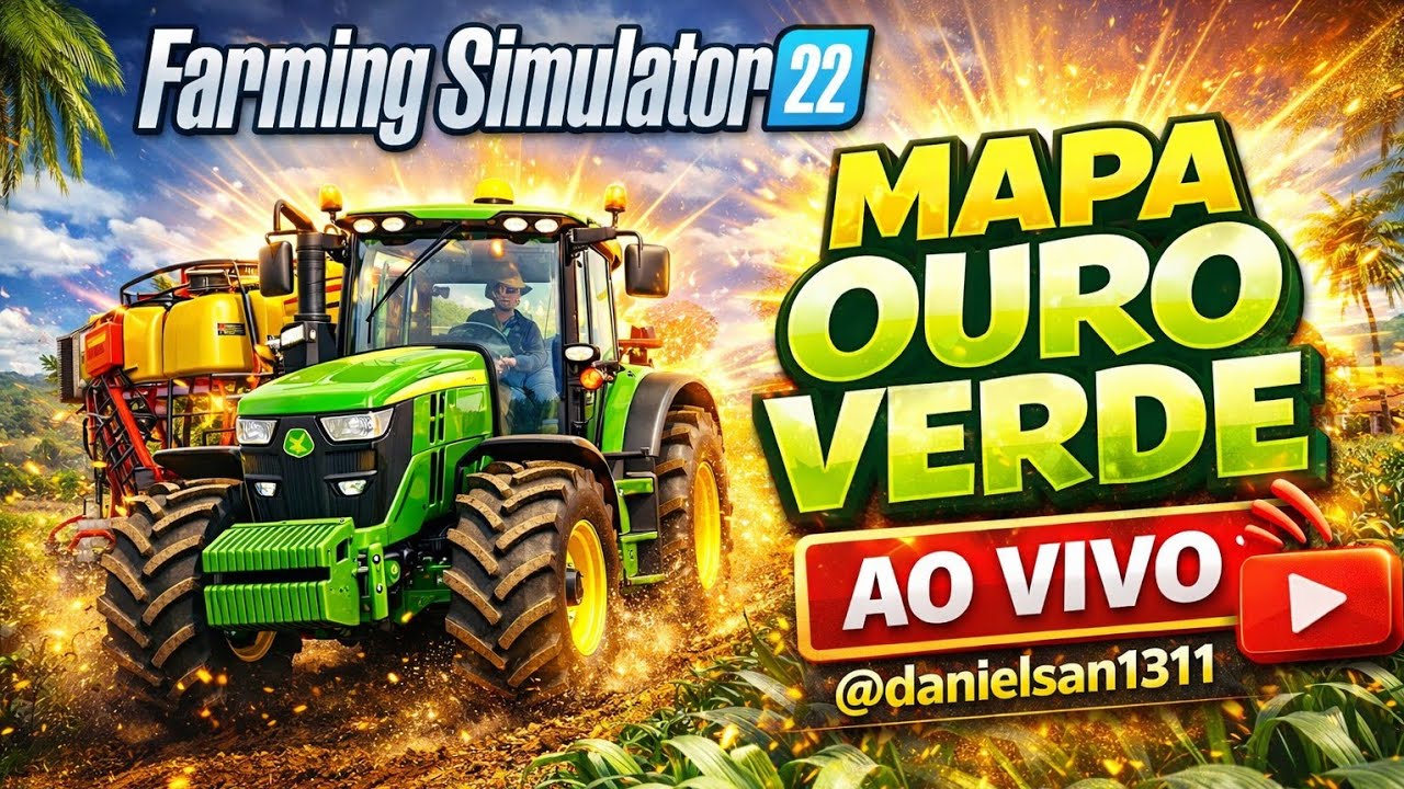 🟤LIVE|Farming Simulator 22 Mapa Ouro Verde
