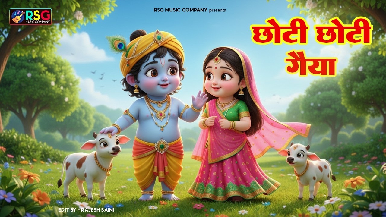 Choti Choti Gaiya, Chote Chote Gwal | छोटी छोटी गैया | #Little Krishna Bhajan - Krishna Bal Leela