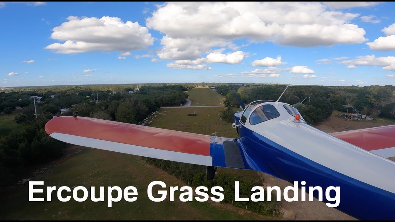 Grass strip landing in an ercoupe 415c