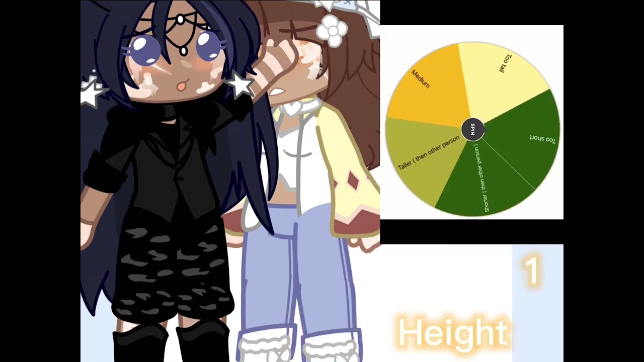 Make a oc couple by the wheel [ Gacha ] read desc [ part 1? ]