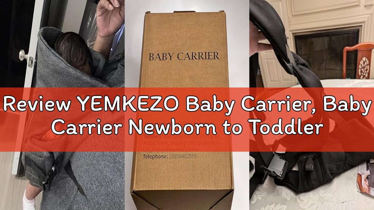 Review YEMKEZO Baby Carrier, Baby Carrier Newborn to Toddler, Ergonomic Newborn Carrier, Easily Adju