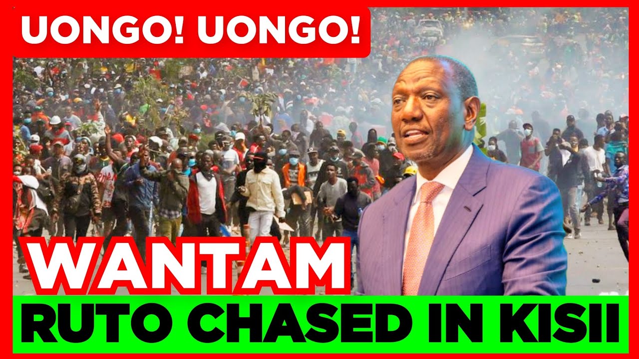Toka hapa! Uongo! Wantam! Ruto Chased & Heckled in Kisii Today over his Fake Promises & lies