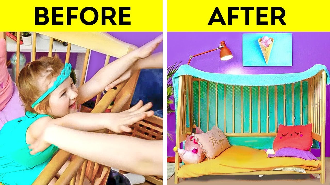 We've upgraded a baby crib 👶 Clever hacks for parents