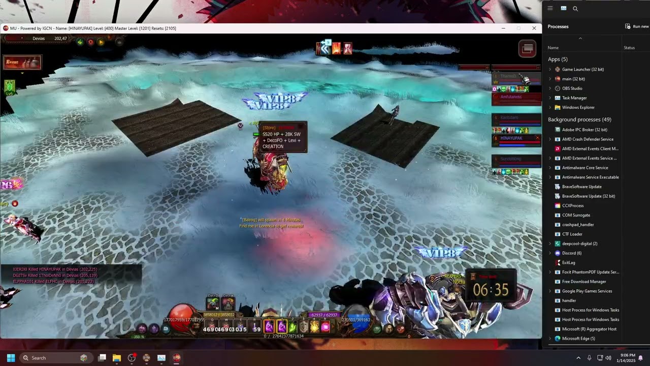 DRAGON.MU ICE WIND VALLEY EVENT (1/14/2025)