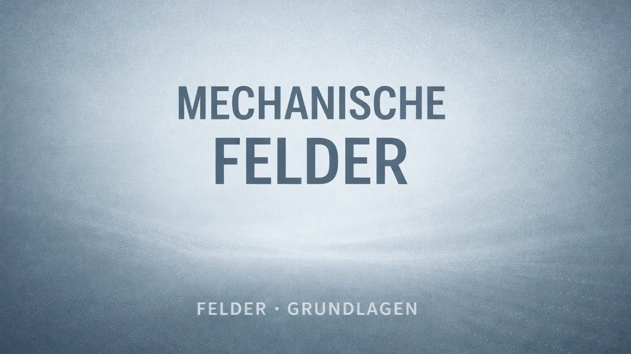 Mechanische Felder – Druck, Spannung und Schwingung einfach erklärt