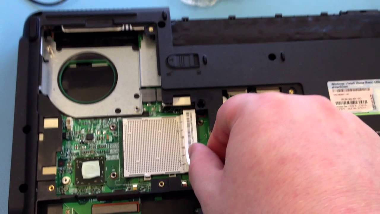 eMachines D620 laptop repair (changing the CPU)