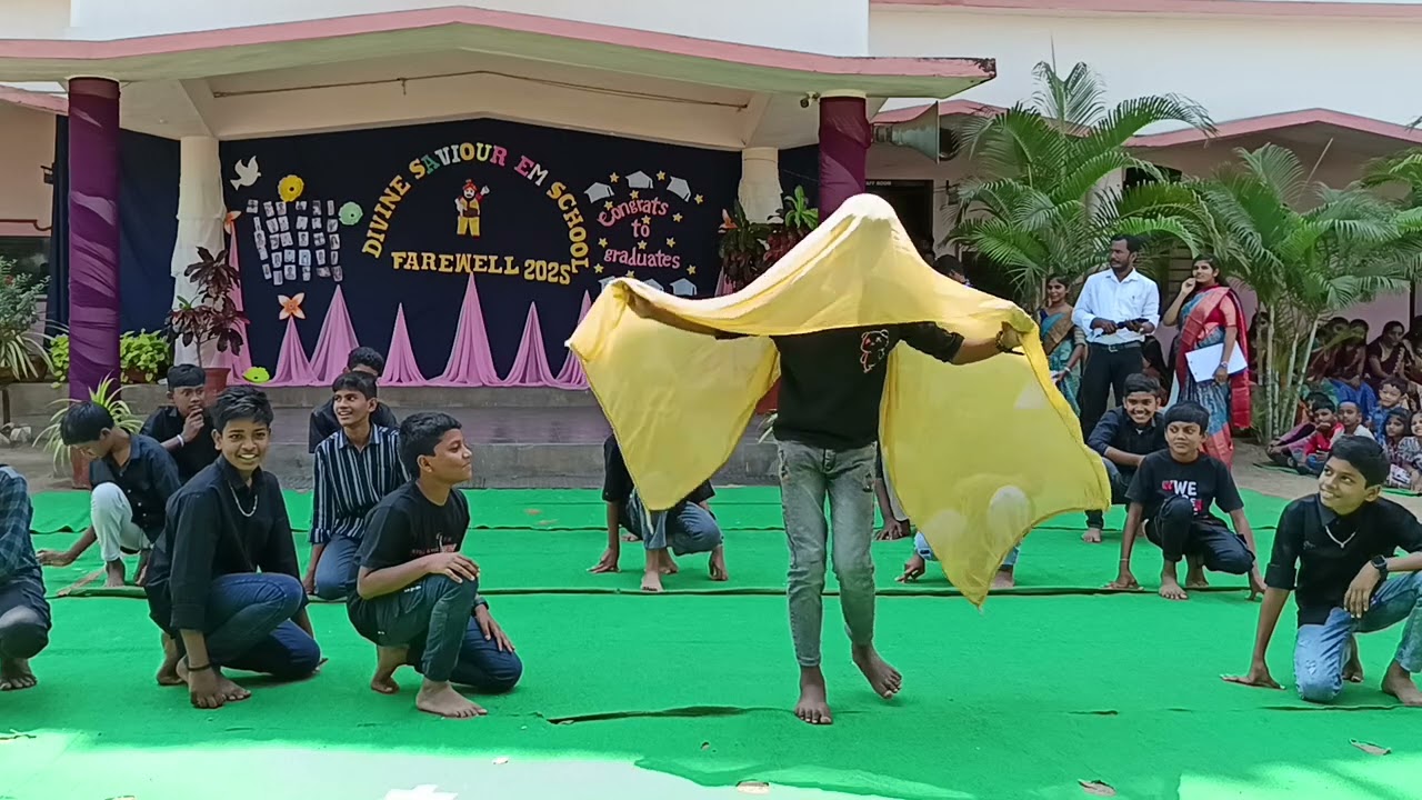8th Class boys' dance performance.