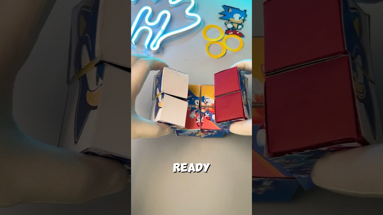 DIY PUZZLE CUBE 🤯 with 🌟 Sonic the hedgehog 3 Characters 🌟 #shortscraft