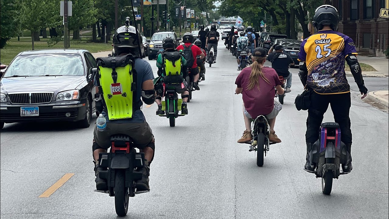 50+ MPH High Speed Electric Unicycle Group Ride - GMOB 2024