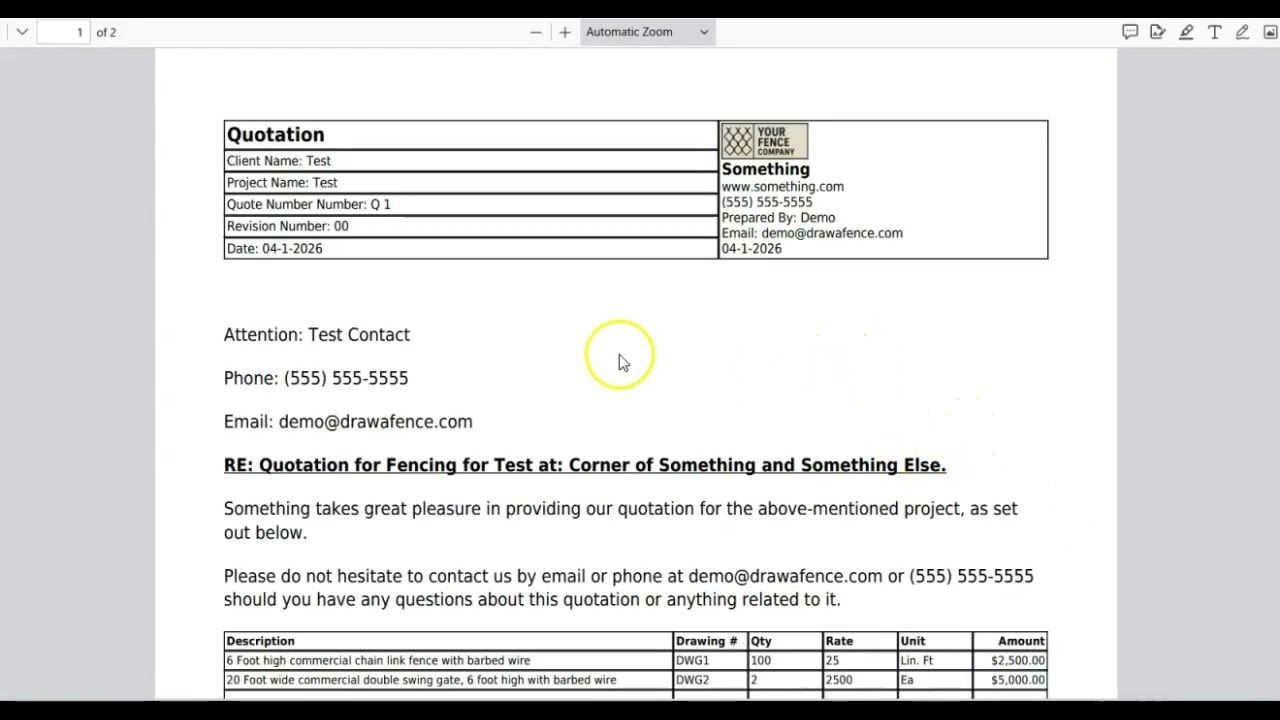 What the Form?! Quotation Terms for Fence Companies