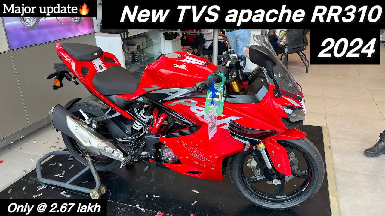 हिंदी में Review TVS apacheRR310 😍🔥Engine power enhance + colour enhance winglets