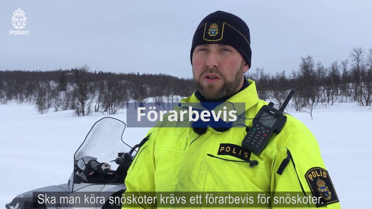 Trafikpolisen om snöskoterövervakning