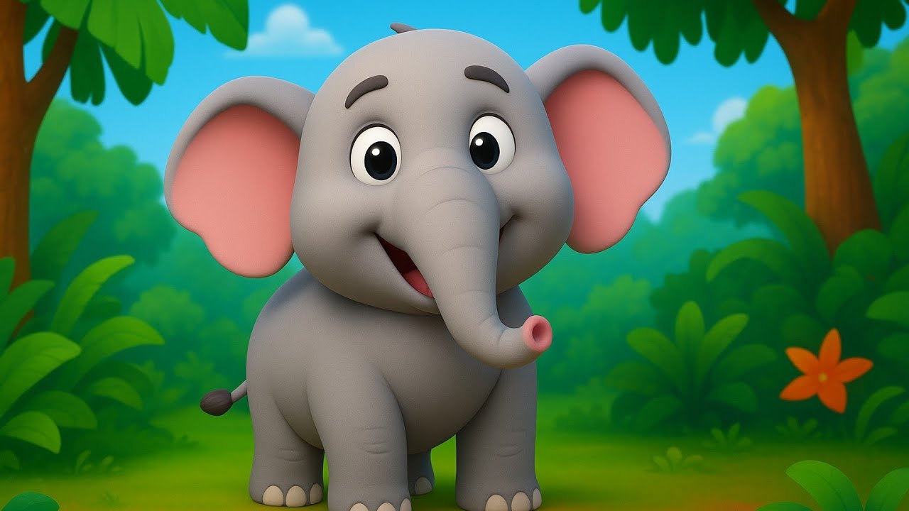 Ek Mota Hathi Nadi Mein Gaya | Hindi Nursery Rhyme Collection | Cute Elephant Cartoon Adventure