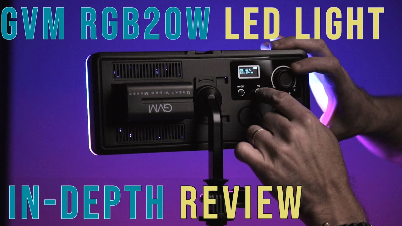 GVM RGB20W LED Light Kit In-Depth Review + New Bluetooth App tutorial