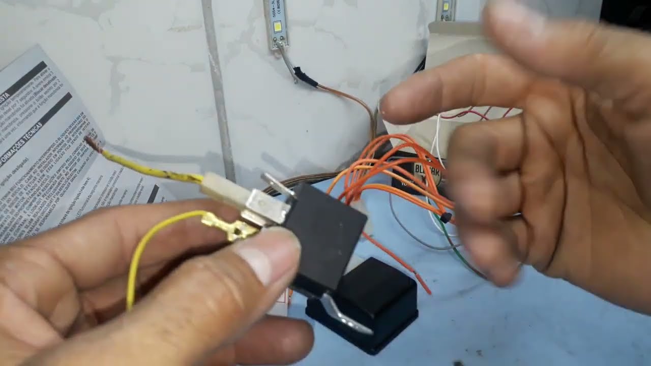 como isntalar bloqueador com rele auxiliar