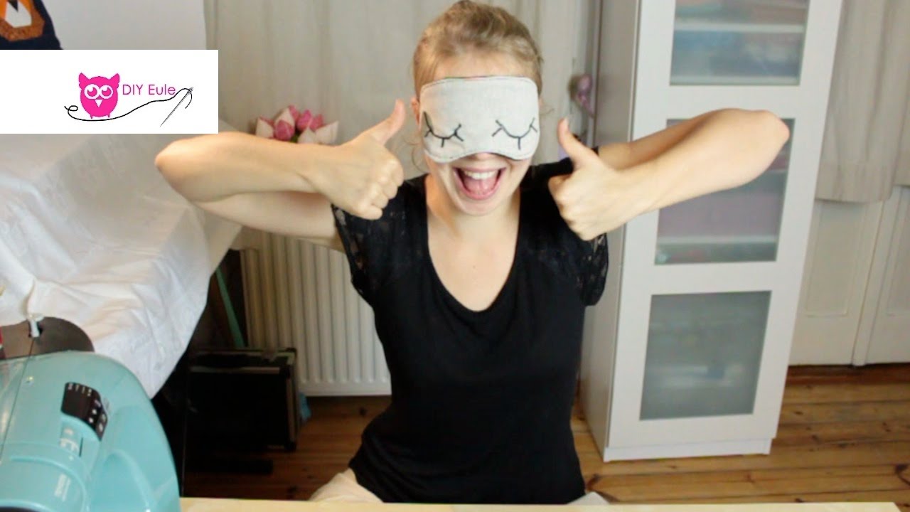 Schlafmaske nähen - DIY Eule